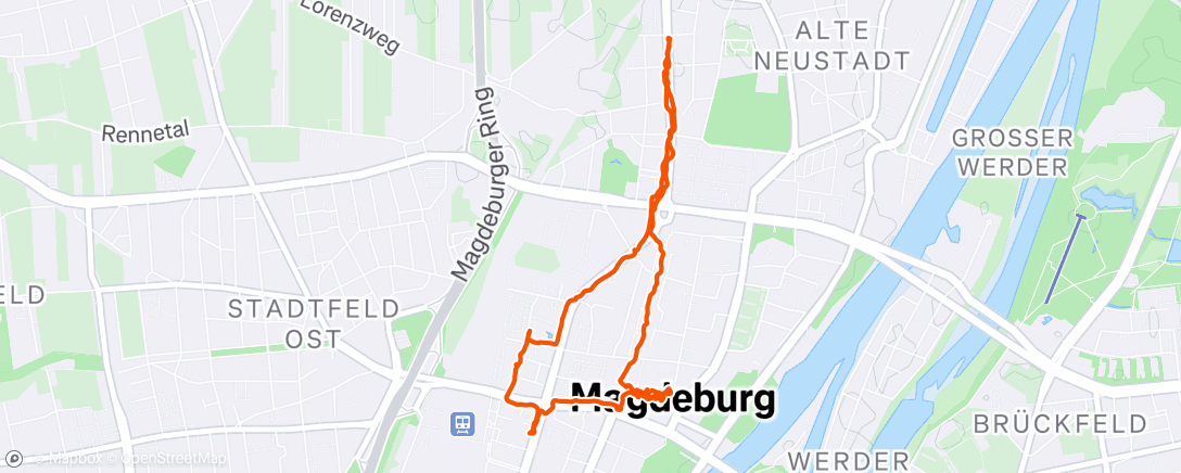 Map of the activity, Spaziergang am Nachmittag