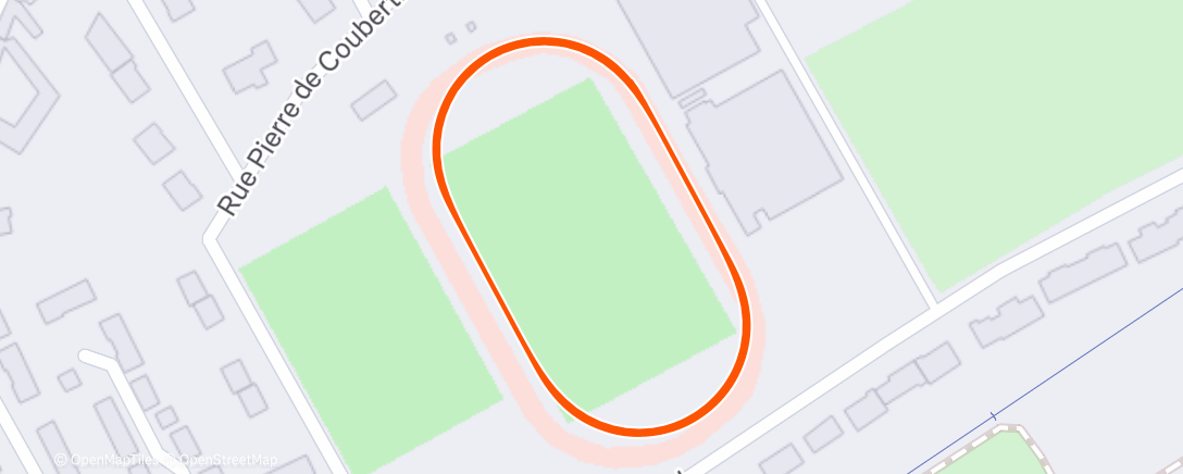 Map of the activity, Evening Run 🏃🏻🌙