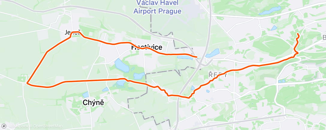 Map of the activity, Afternoon Ride