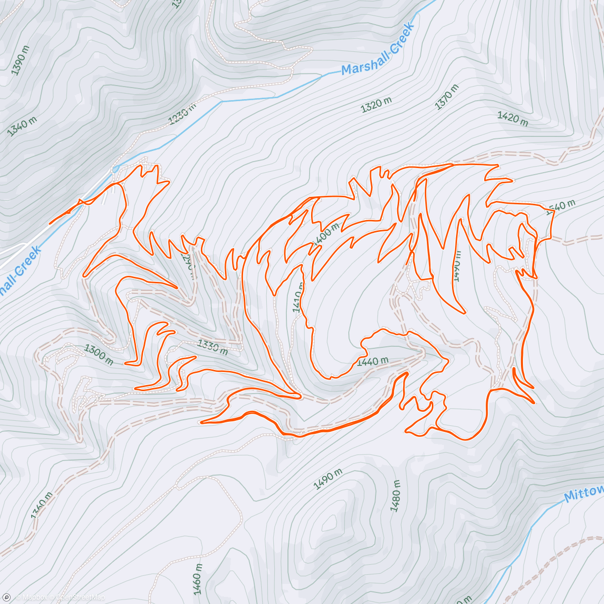 Map of the activity, Bjorn / Moose / Kitty