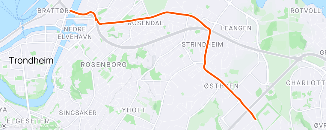 Map of the activity, Afternoon Ride