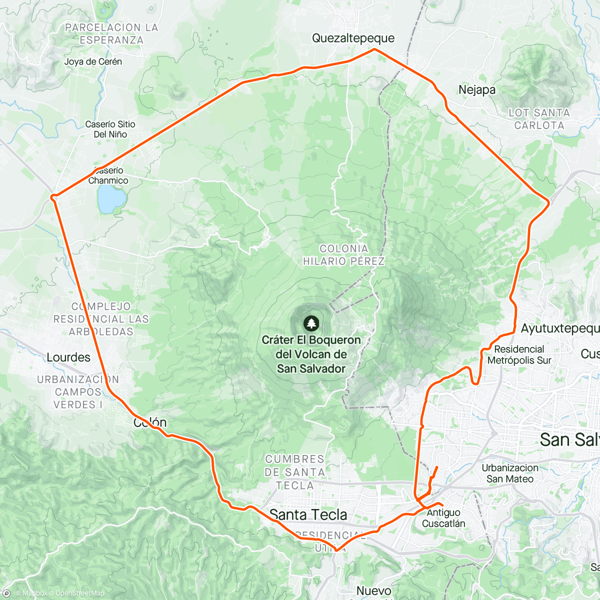 Map of the activity, Volcano Loop 🌋🔄