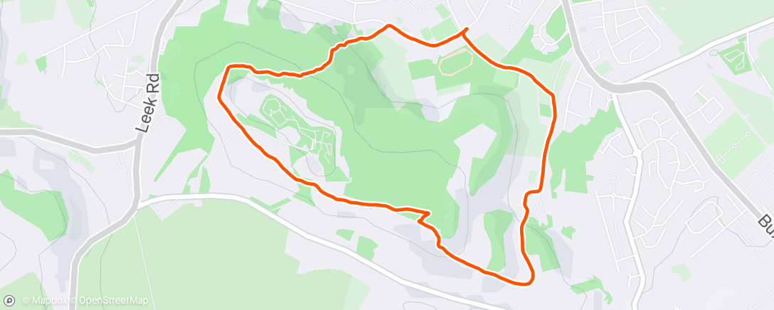 Map of the activity, Afternoon Hike