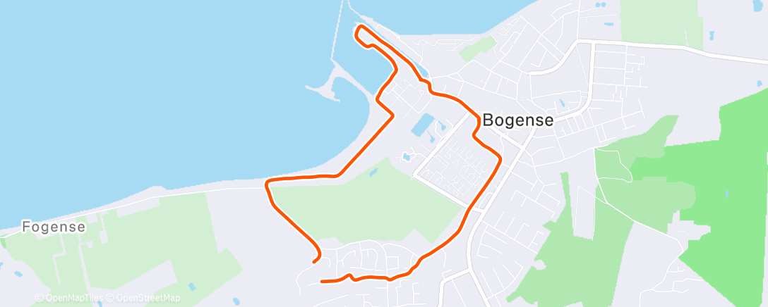 Map of the activity, Morning Walk