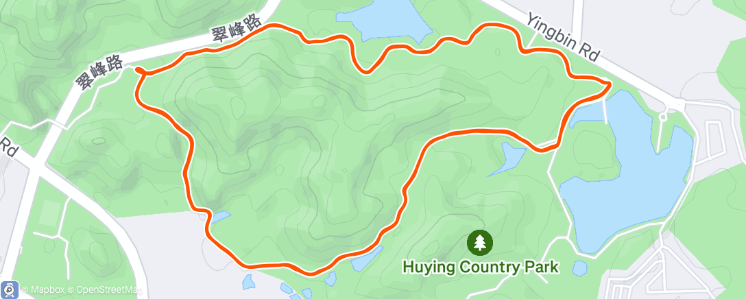 Map of the activity, 午后跑步