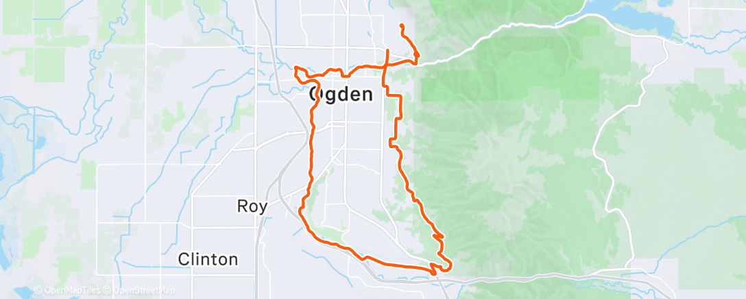 Map of the activity, Morning Ride