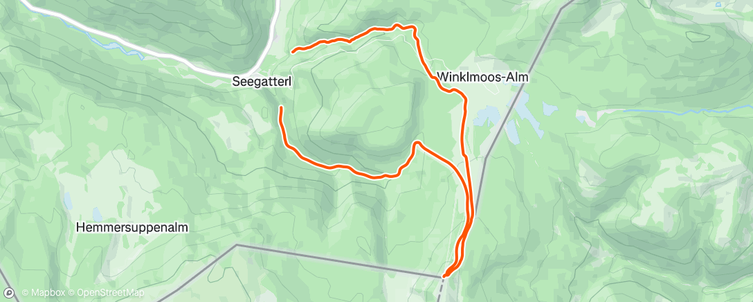 Map of the activity, Skitour am Morgen