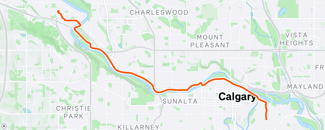 Map of the activity, Morning Ride