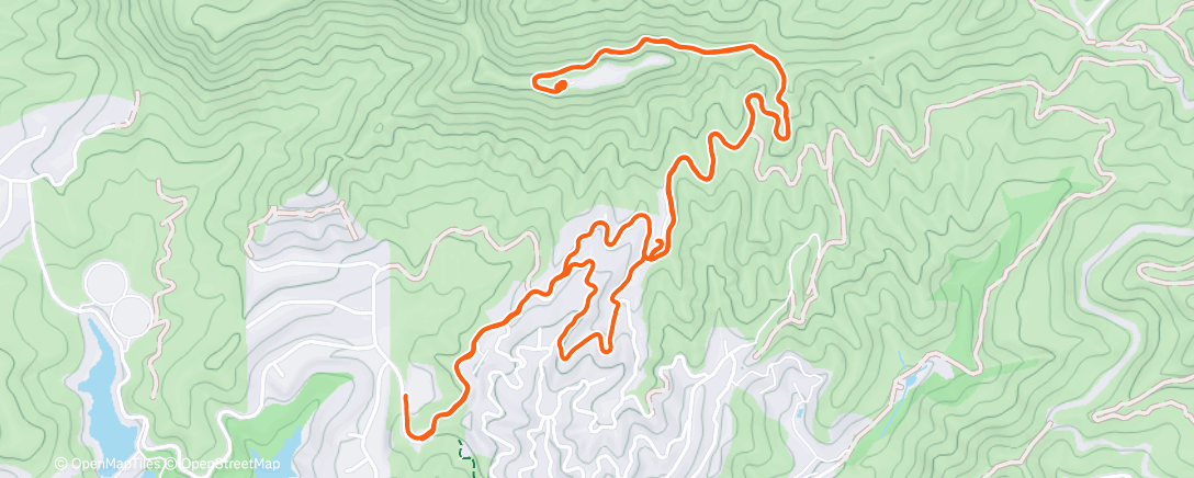 Map of the activity, Hollywood sign - L.A.