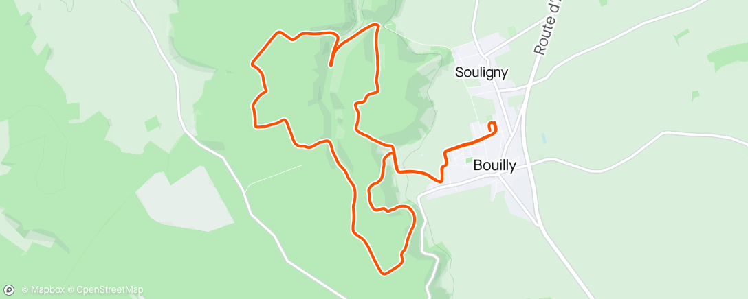 Map of the activity, Trail de Montaigu ⛰️☀️