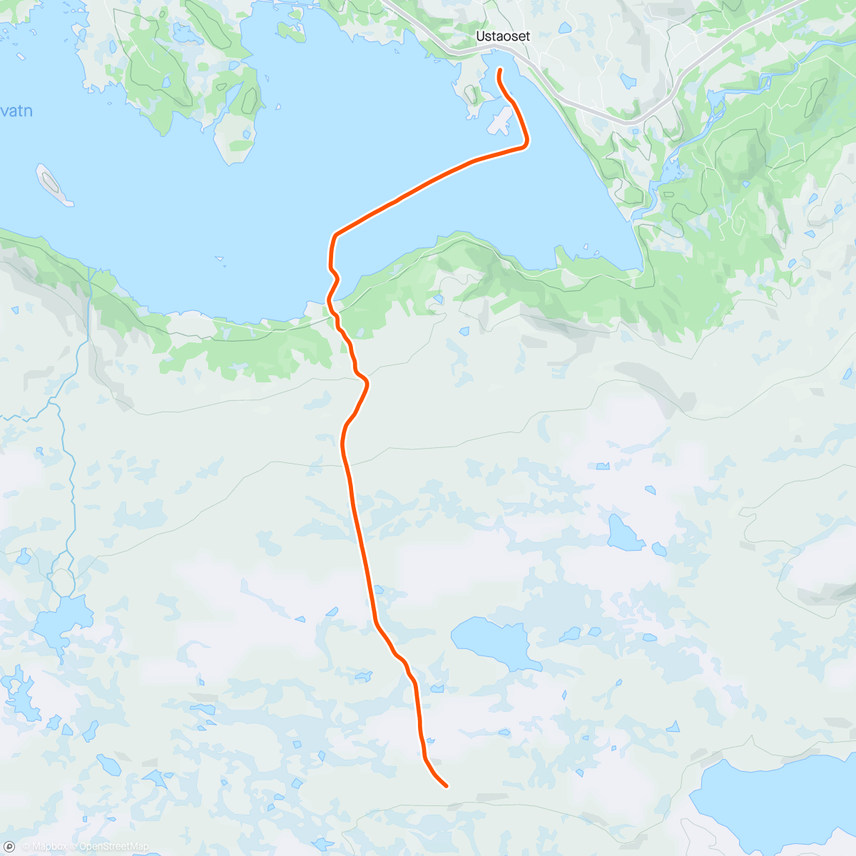 Map of the activity, Ustaoset - Tuva