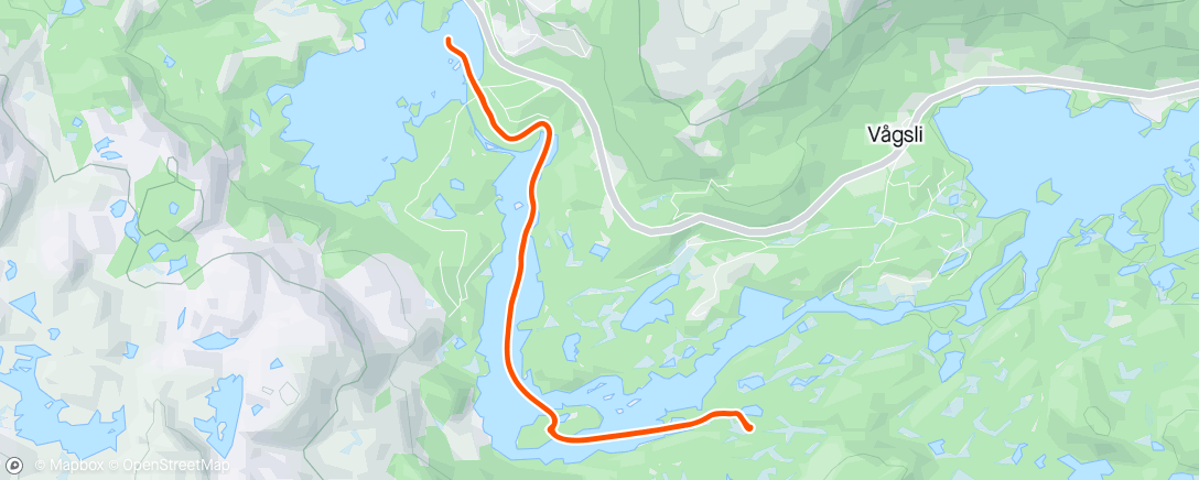 Map of the activity, Pulk, pølser og bål med J og Å😎