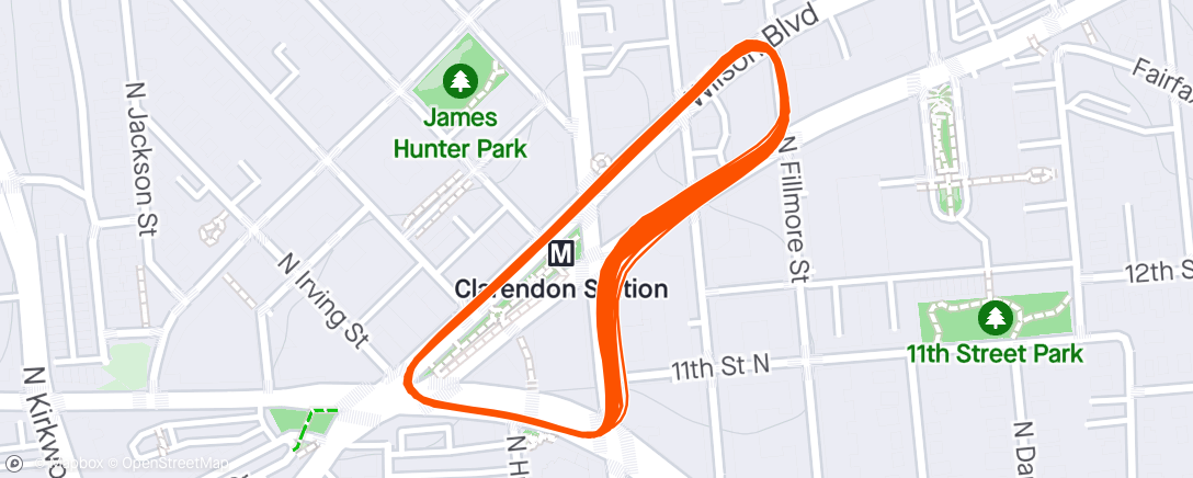 Map of the activity, Armed Forces Cycling Classic: Clarendon Cup