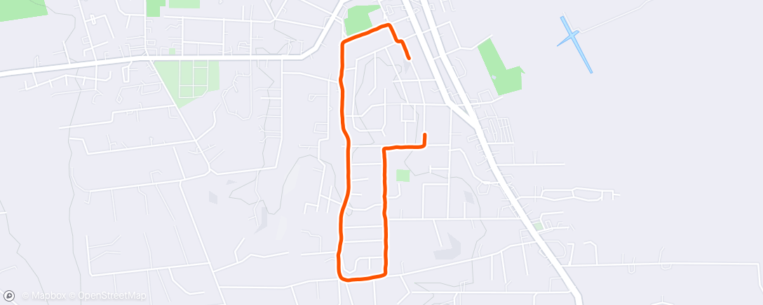Map of the activity, First run in a while