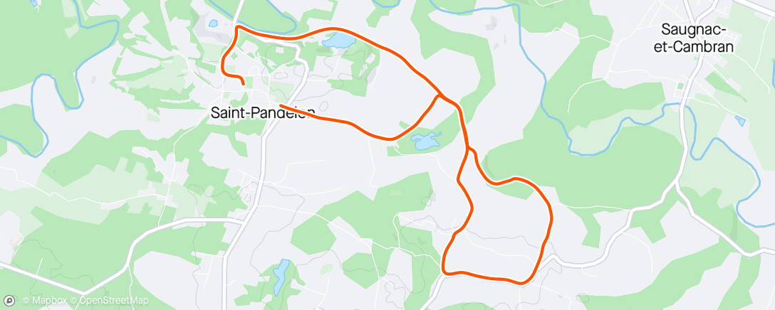 Mapa de la actividad (Foulées Saint Pandelonnaises)