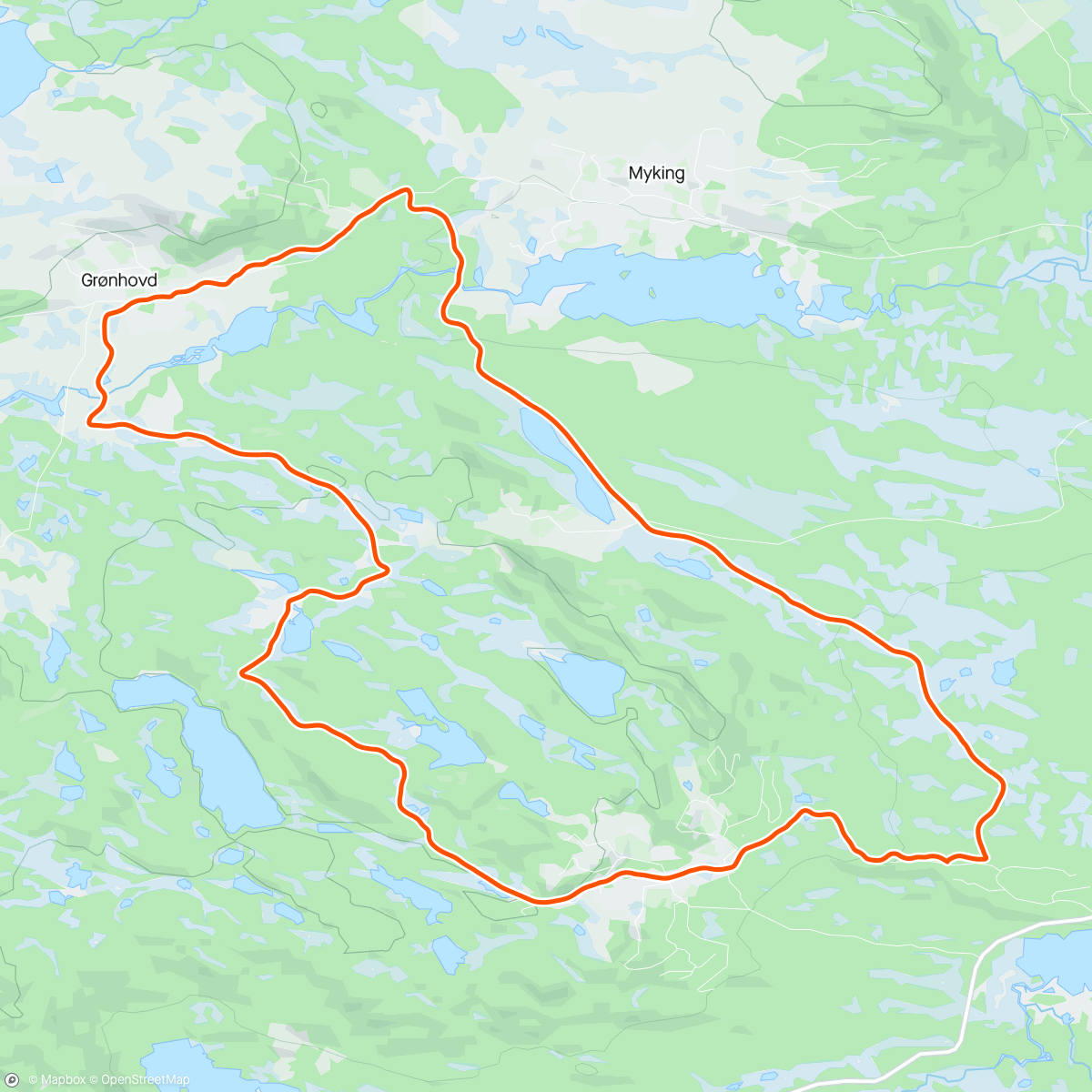 Map of the activity, Tåketur med Mari 😃