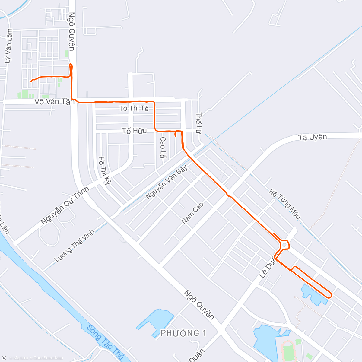 Map of the activity, Run with my son