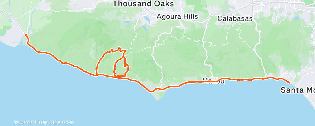 Карта физической активности (Morning Ride)