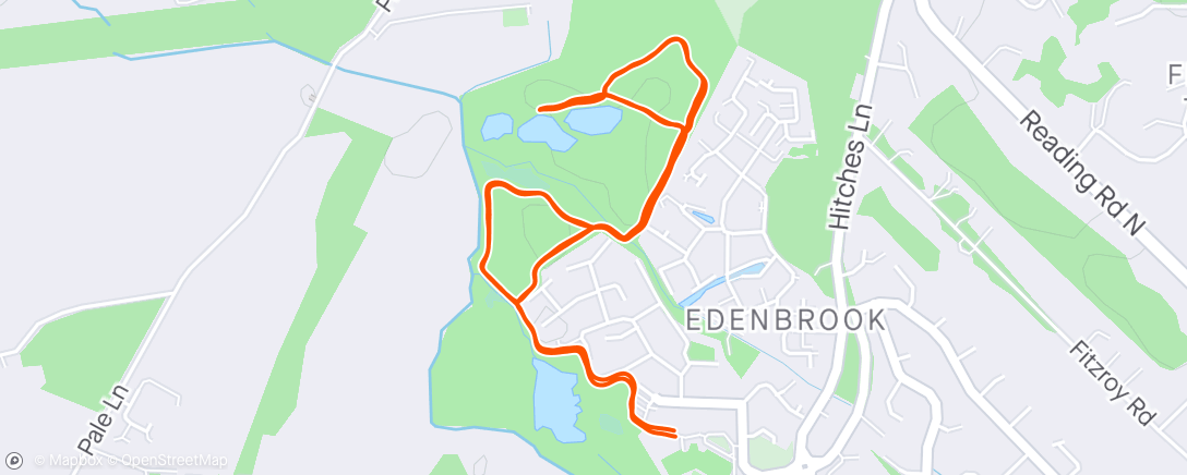 Map of the activity, Edenbrook Country Parkrun 🏃