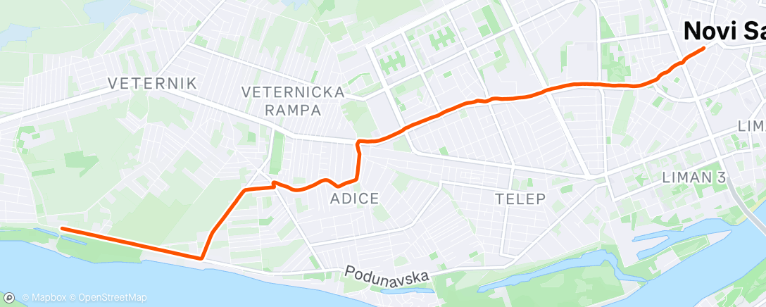 Map of the activity, Afternoon Ride