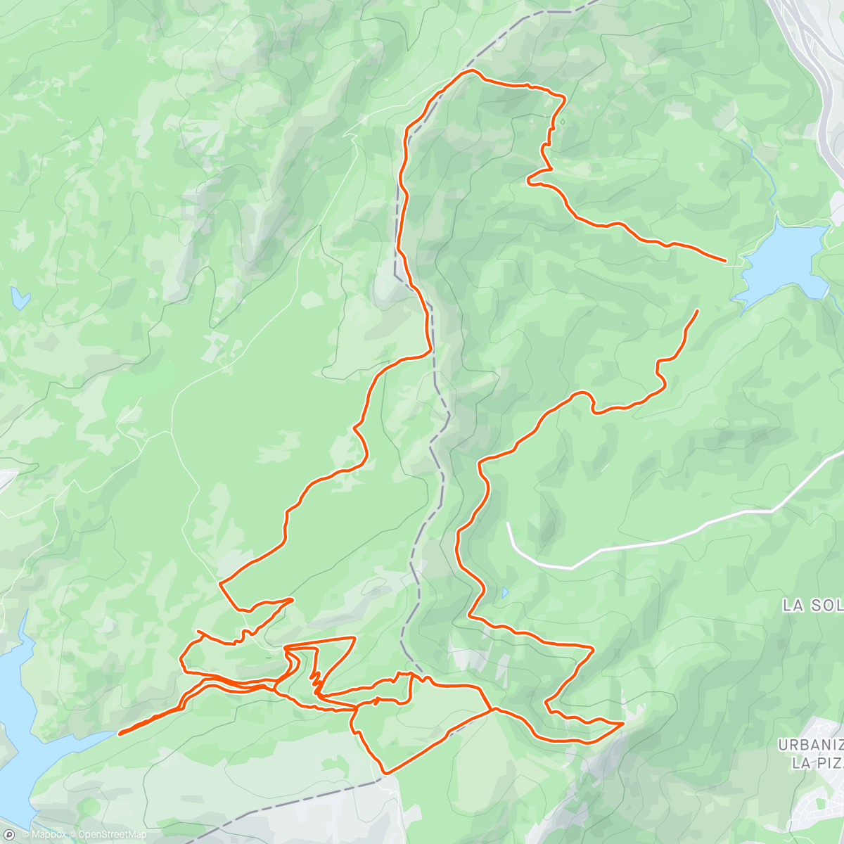 Mapa de la actividad, Jarosa -Pozo de Nieve - Vera Trail variantes nuevas - UH 2000 - La Mina - Jarosa