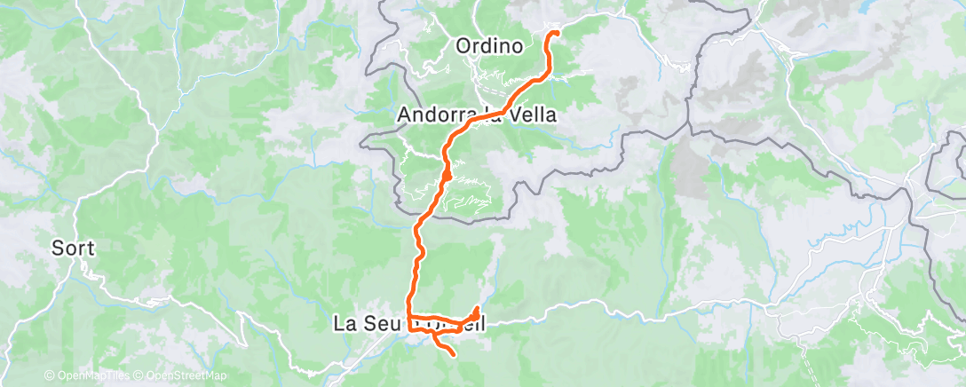 Map of the activity, Bicicleta por la mañana