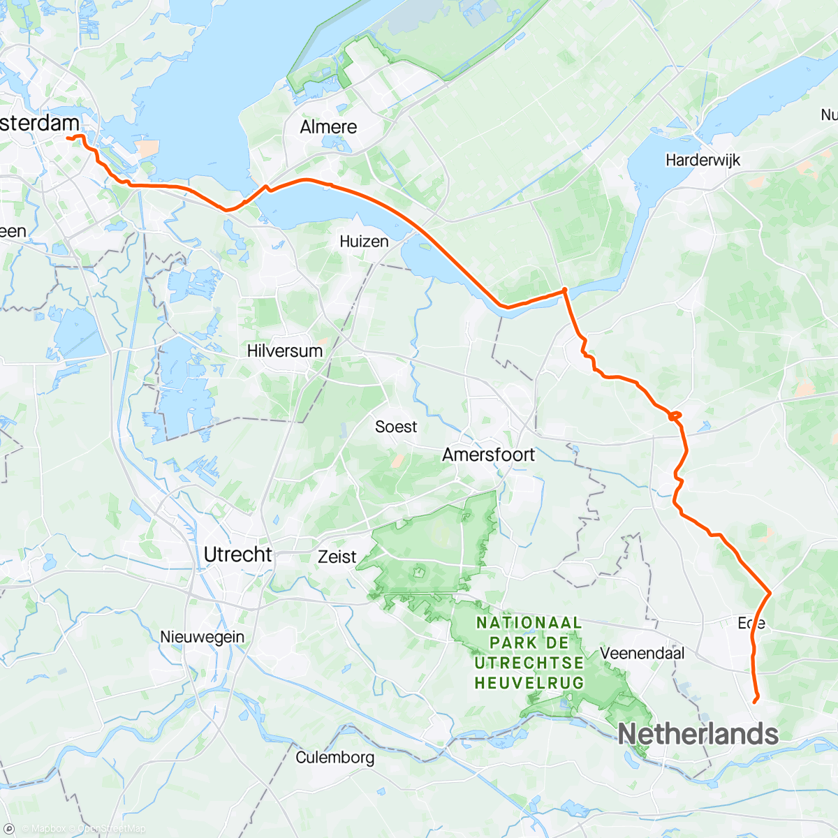 Mapa da atividade, Bennekom naar huis