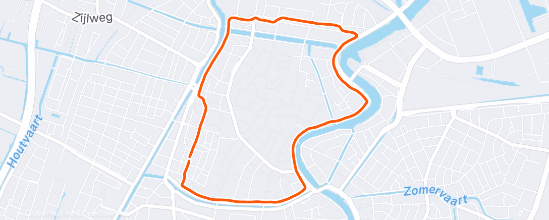 Map of the activity, Morning Walk