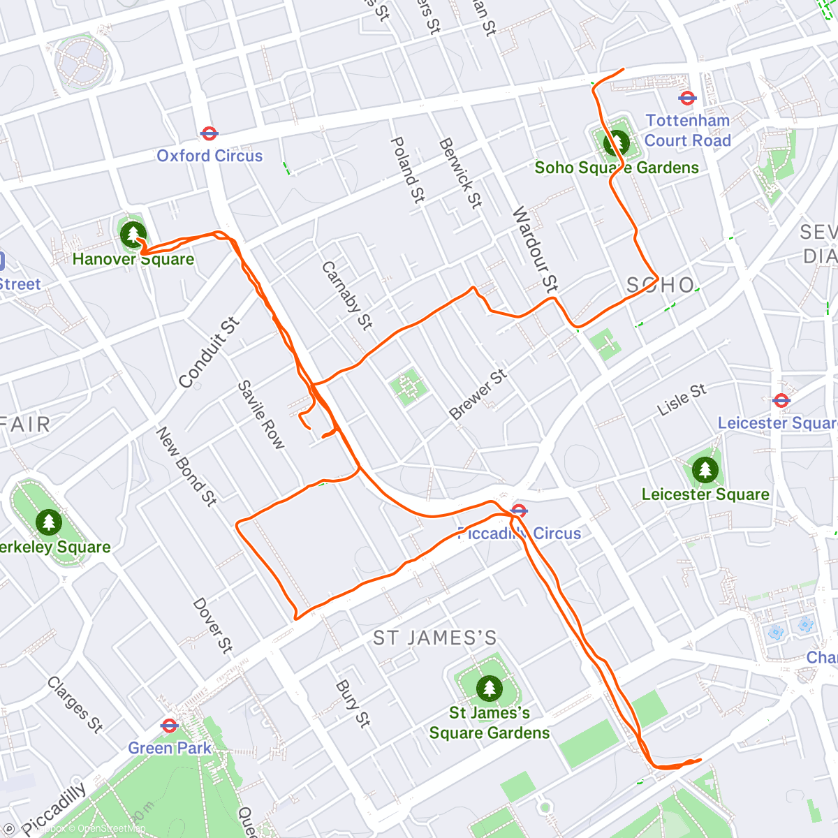 Map of the activity, Run Dem x Mafia Moves - Entire London TakeOver