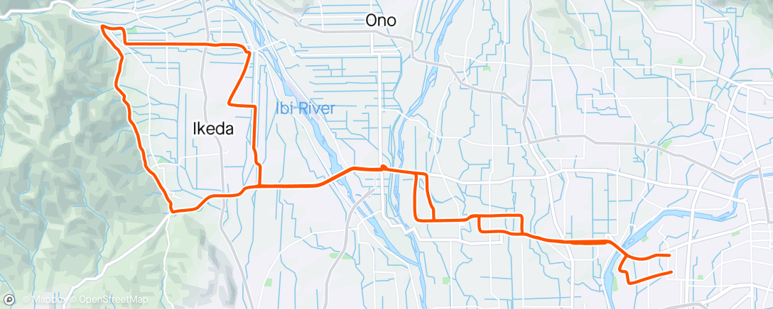 Mapa da atividade, Morning ride