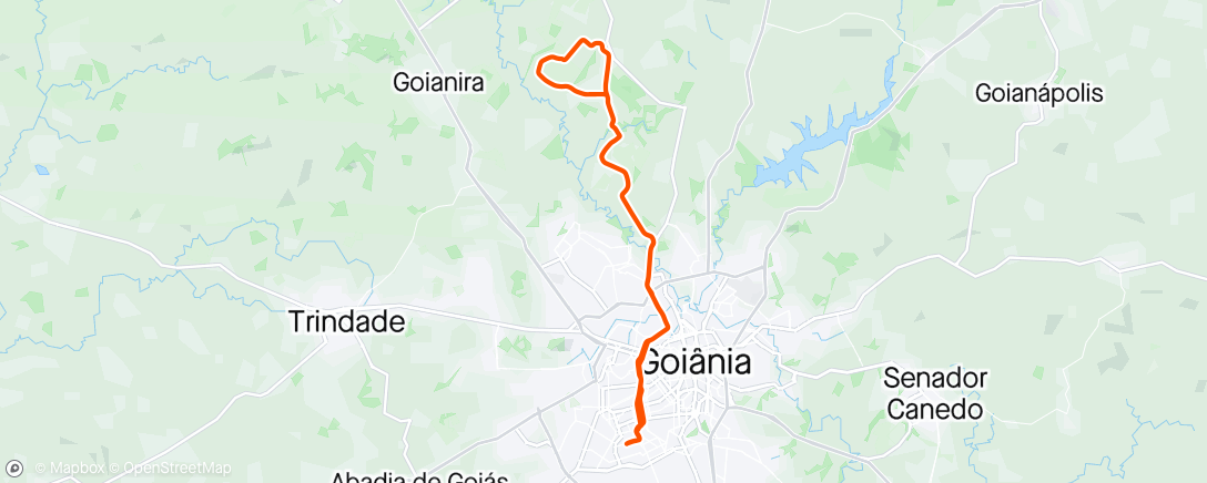 Map of the activity, Gyn-Canavial-Santo Antônio-Gyn