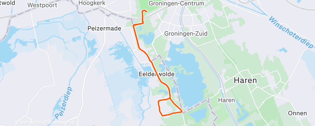 Map of the activity, GA 2x (4x 50” T10 + 3’10 TM) SP=3’