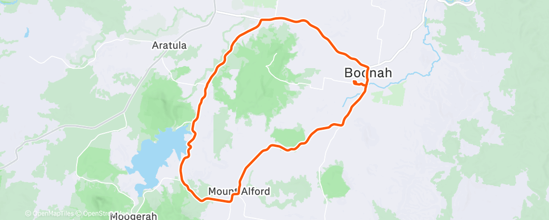 Map of the activity, Morning Ride