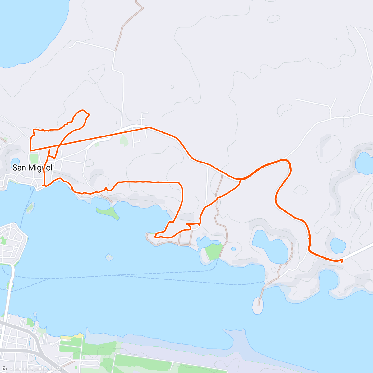 Map of the activity, With the howling monkeys