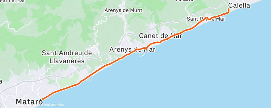 Map of the activity, Morning Ride