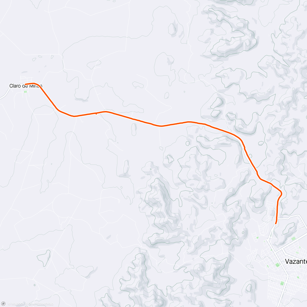 Map of the activity, Caminhada da fé, 2WW22WW³Qq1
