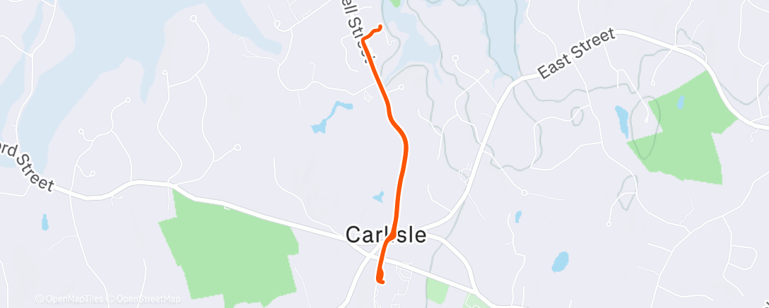 Map of the activity, Commuting