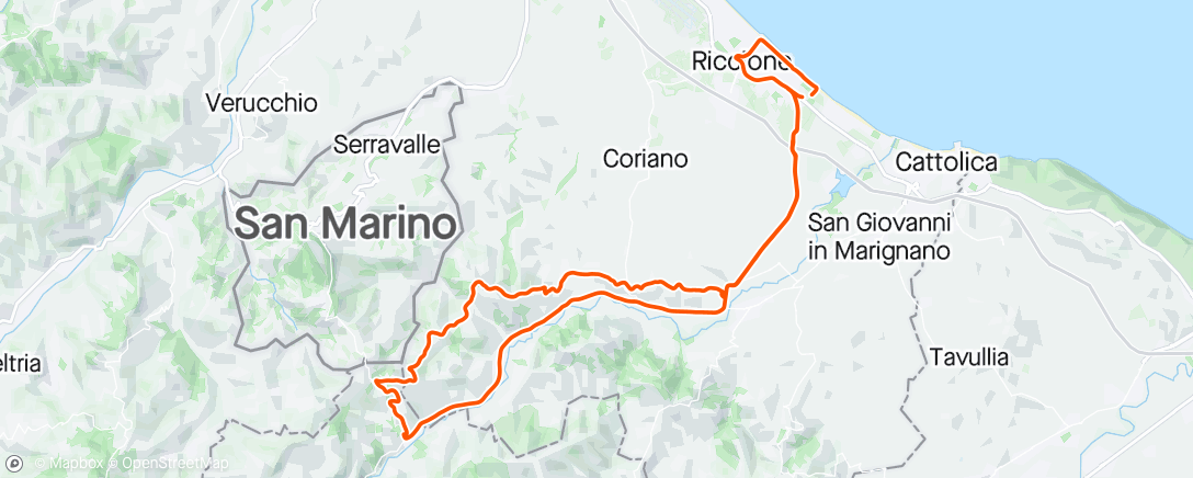 Kaart van de activiteit “Giro mattutino”
