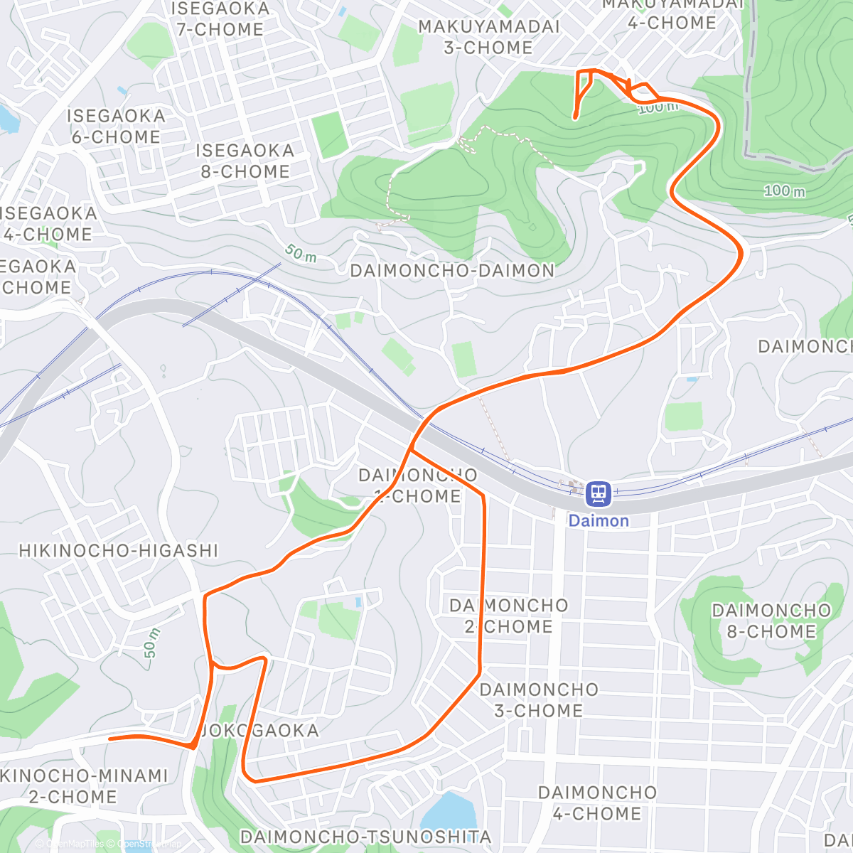 Map of the activity, 夜景再チャレンジ
