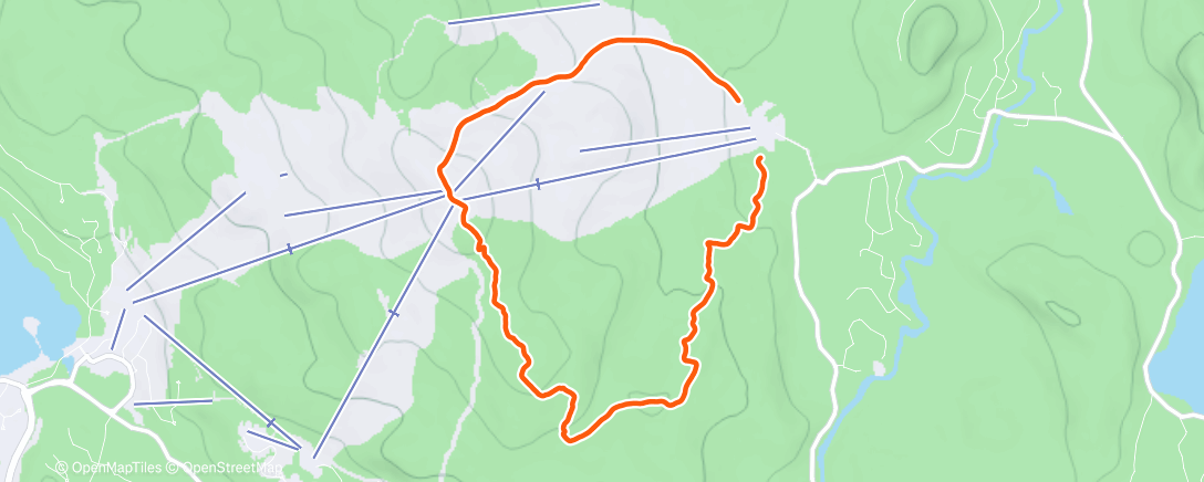 Map of the activity, Beau ski encore
