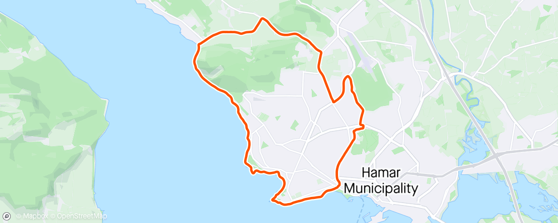 Map of the activity, Hamar-intervaller