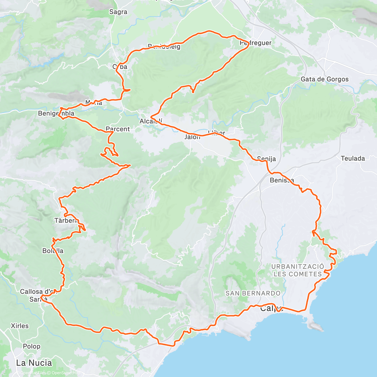 「On y est J1 🇪🇸」活動的地圖