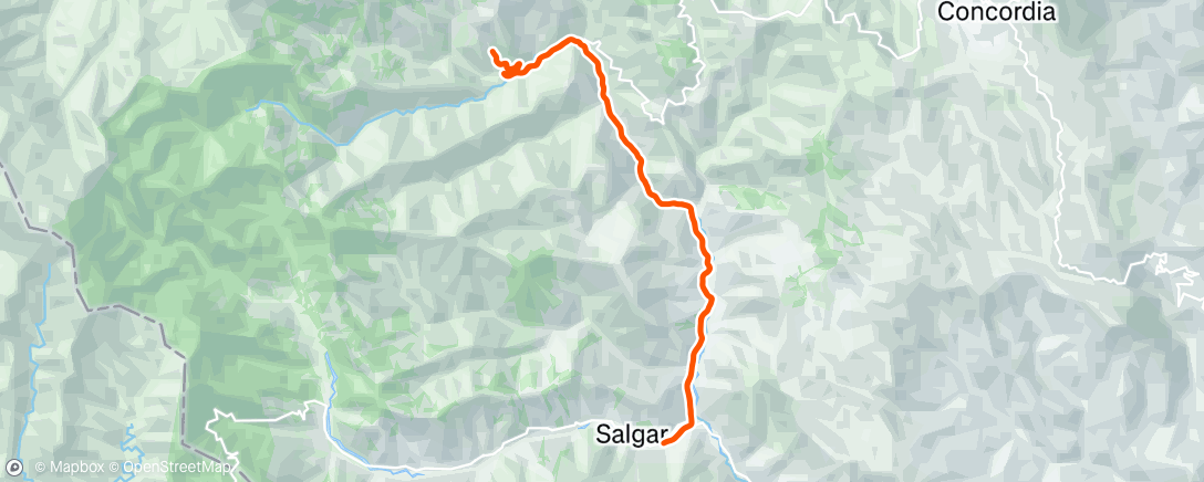 Map of the activity, Vuelta ciclista por la mañana