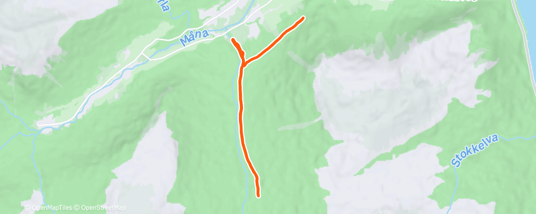 Map of the activity, On snow
