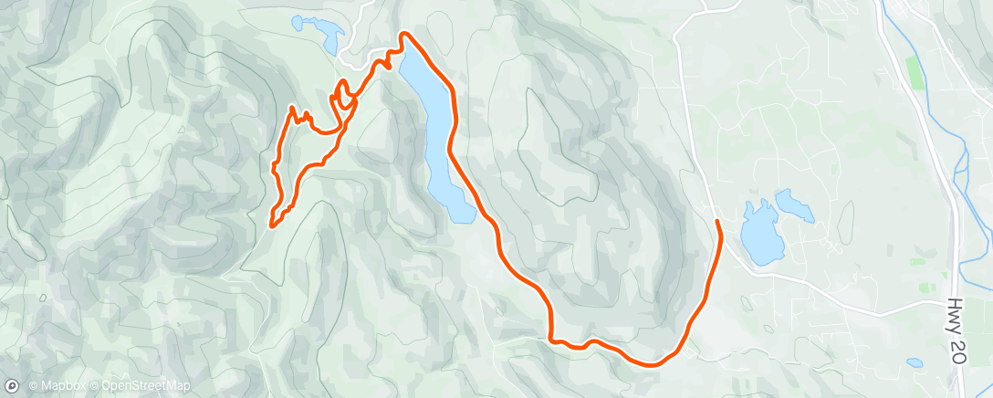 Map of the activity, Sun Mountain 25k