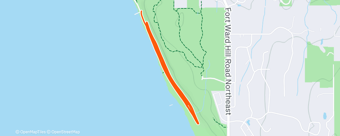 Map of the activity, Morning Run