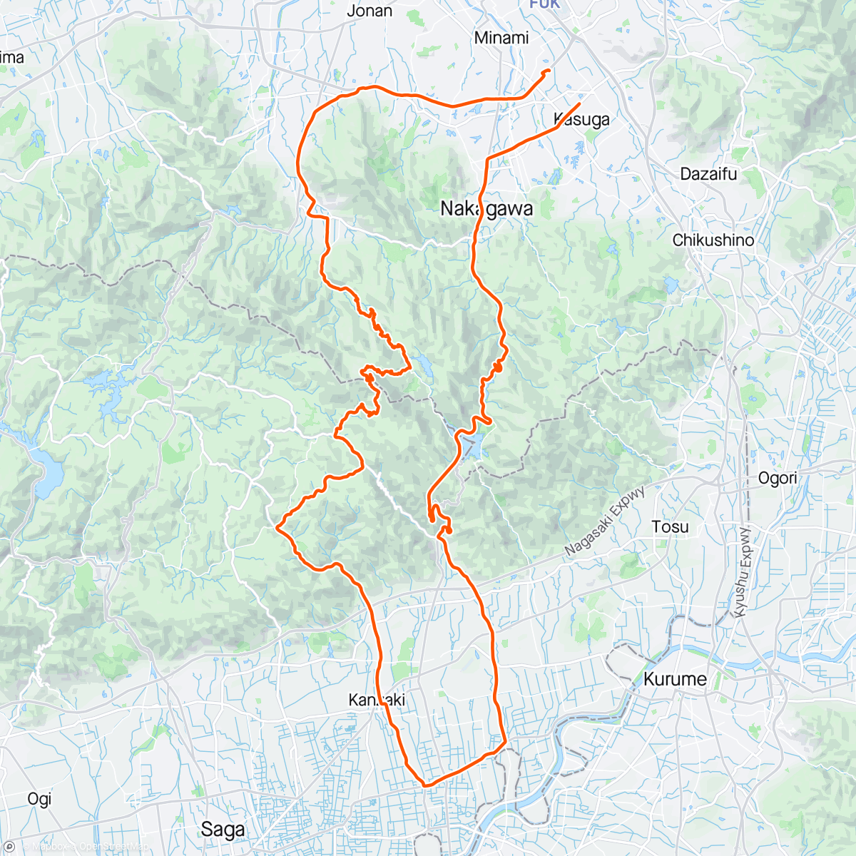 Map of the activity, 脊振山