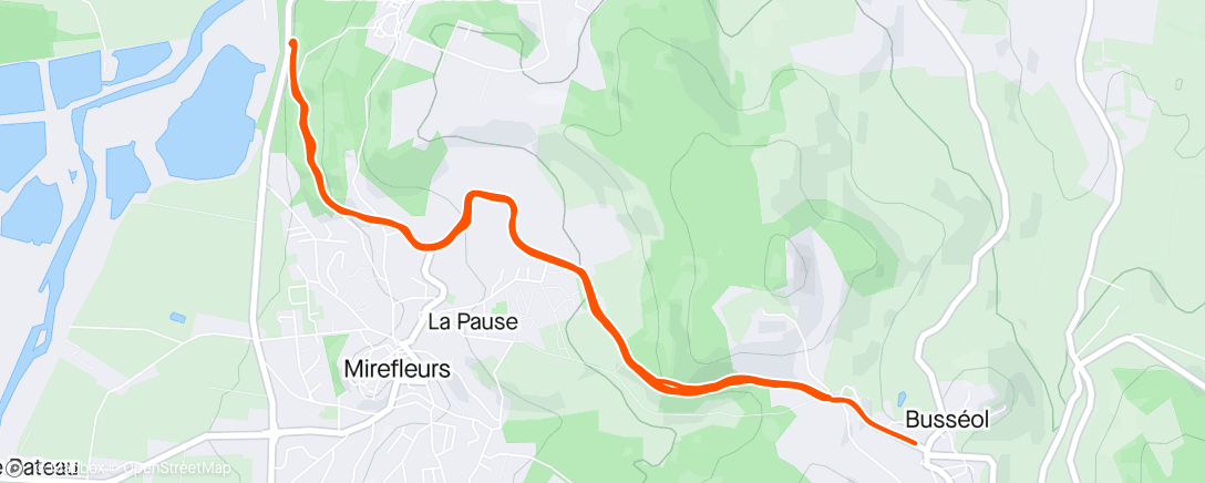 Map of the activity, Busséol x4