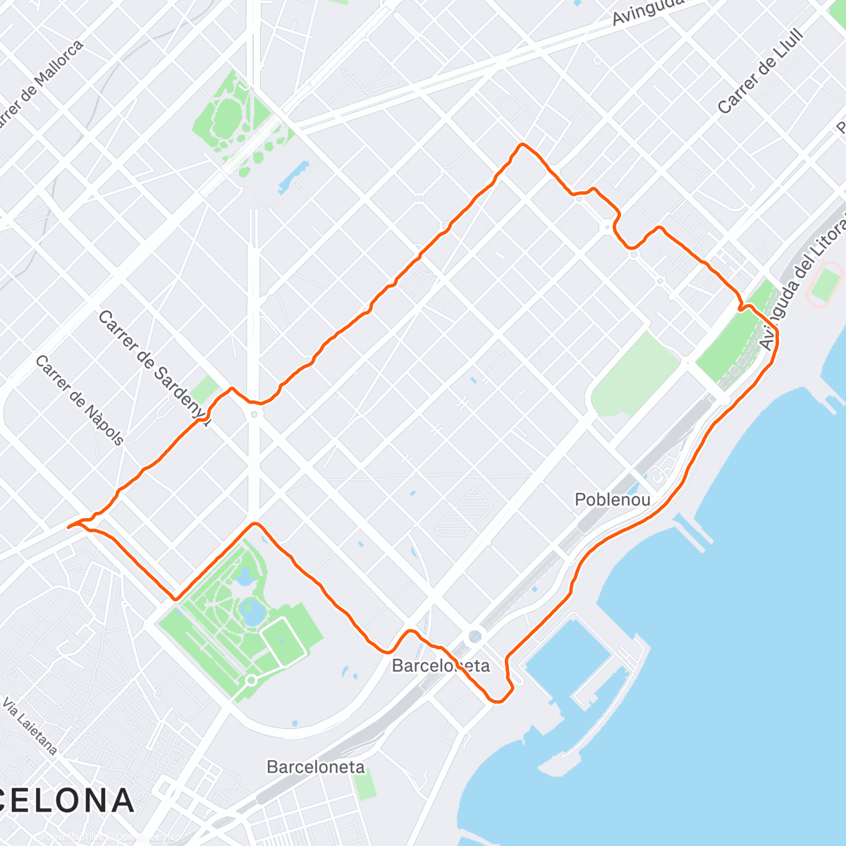 Карта физической активности (Morning Run)