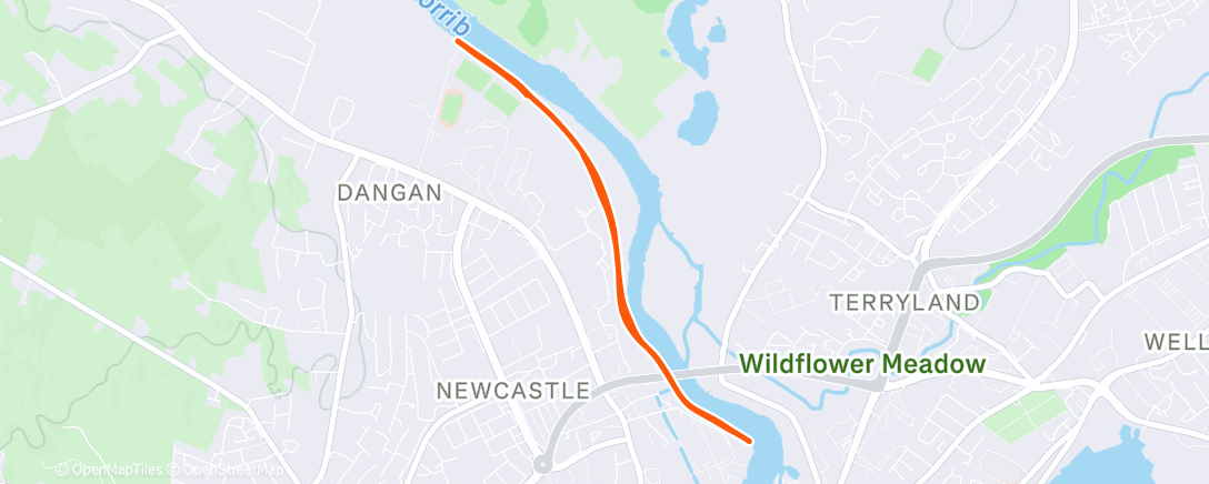 Map of the activity, Parkrun University Galway